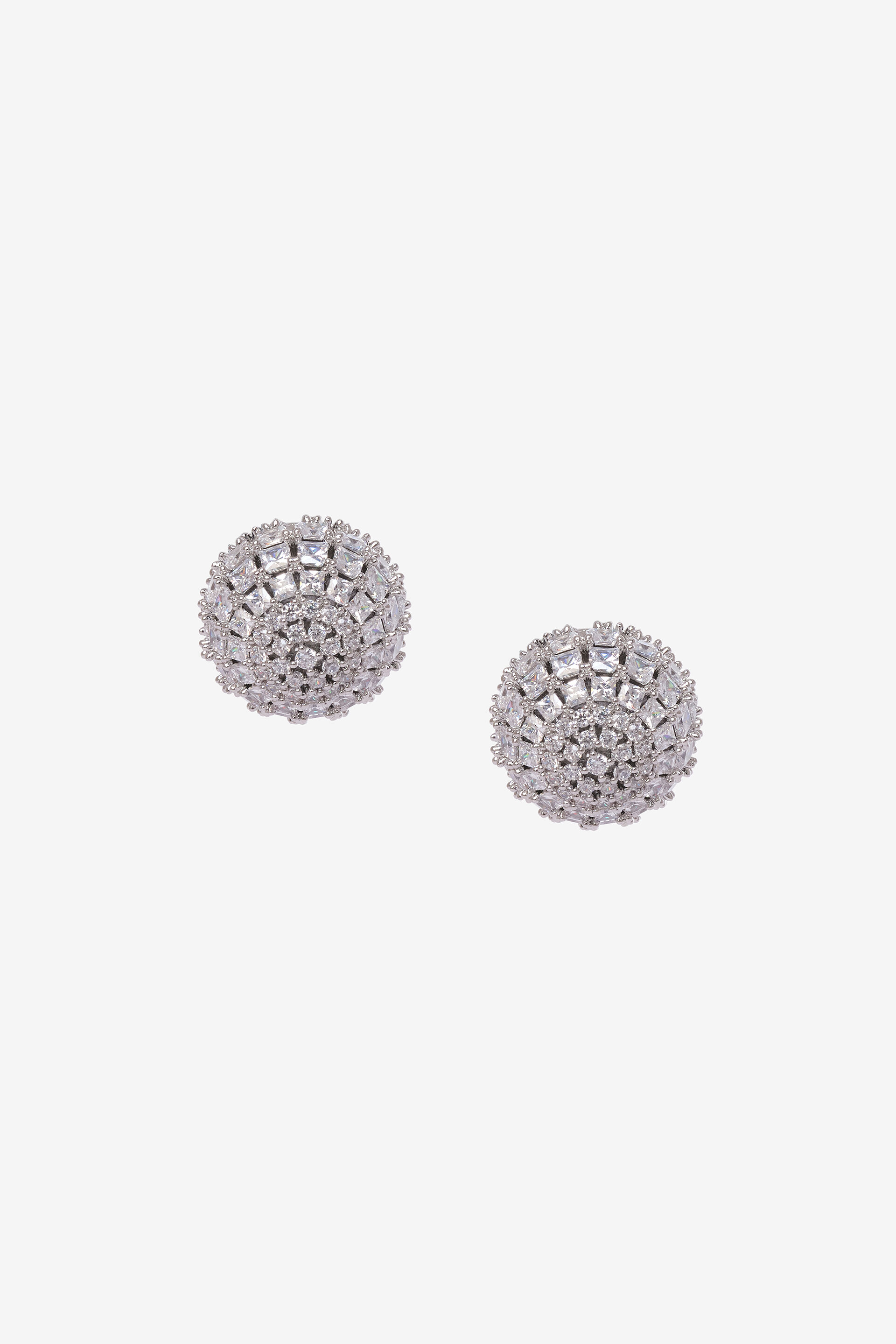 Ornate Silver Earrings, , image 1